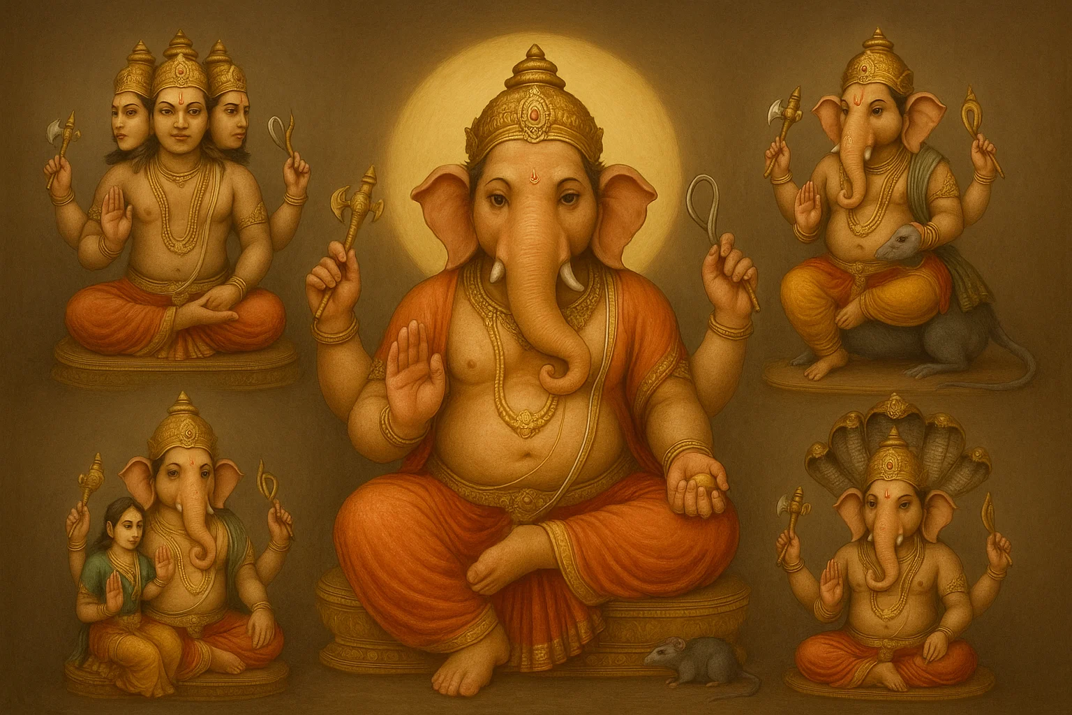 32 Forms of Ganesha