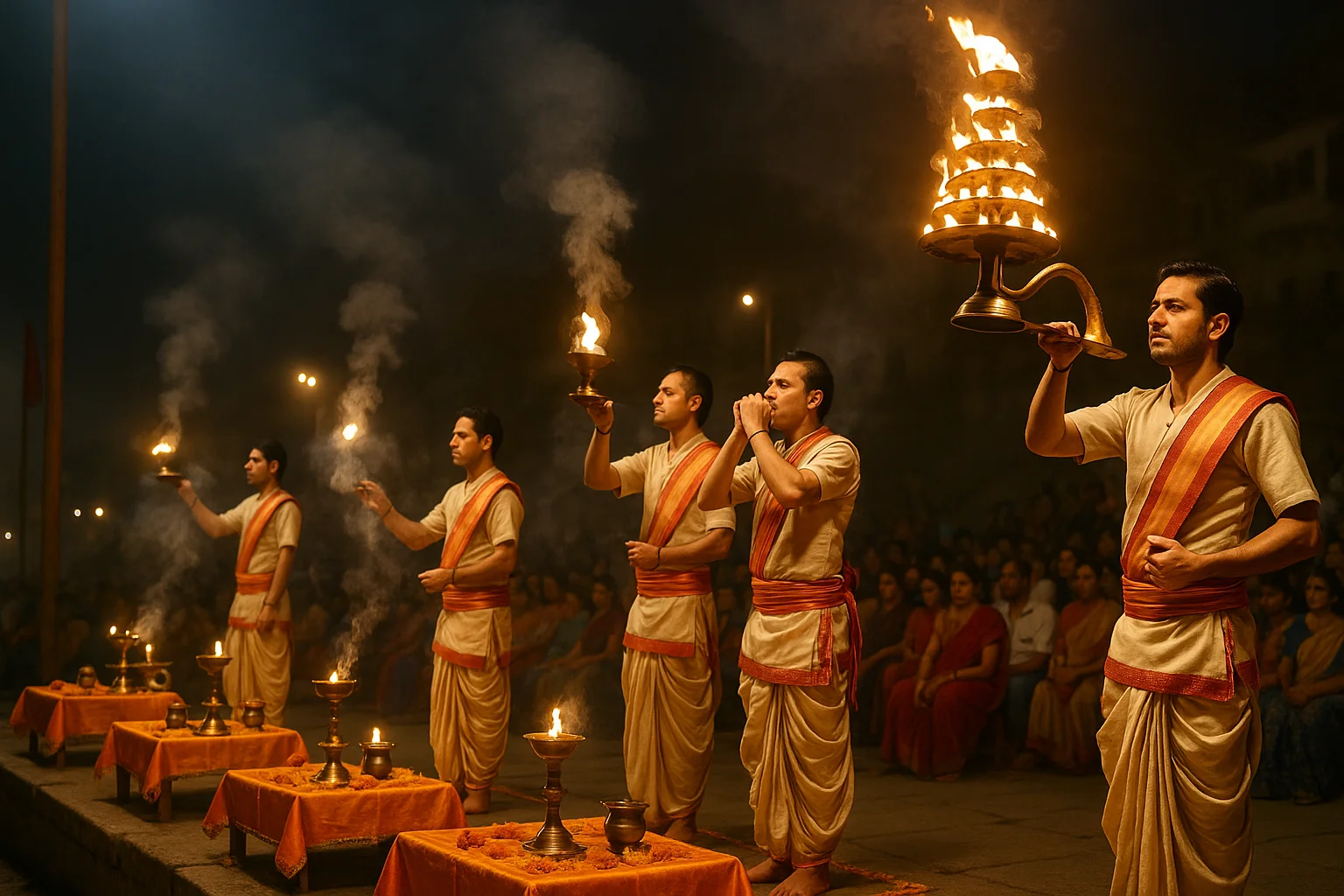 Varanasi Ganga Aarti Time